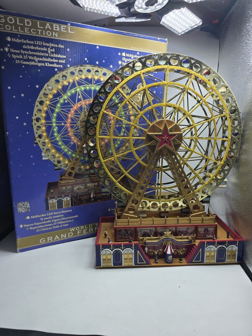 Mr. Christmas Gold Label World’s Fair Grand Ferris Wheel 75th Anniversary Works